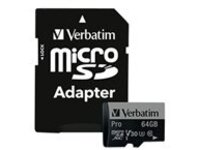 Verbatim PRO - Flash memory card (SD adapter included)