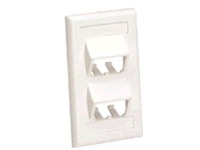Panduit MINI-COM Classic Series Sloped Faceplates with Label and Label Cover