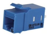 KT2 KEYSTONE CAT6 JACK BLUE