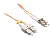 Axiom LC-SC Multimode Duplex OM2 50/125 Fiber Optic Cable