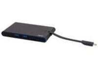 C2G USB C Dock with HDMI, VGA, Ethernet, USB, SD & Power Delivery up to 100W