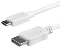 StarTech.com 3ft/1m USB C to DisplayPort 1.2 Cable 4K 60Hz, USB-C to DisplayPort Adapter Cable HBR2, USB Type-C DP Alt Mode to DP Monitor Video Cable, Compatible with Thunderbolt 3, White