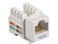 CAT5E KEYSTONE JACK - UNSHIELDED, RJ45, WHITE