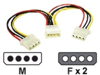 C2G - Power cable - 4 pin internal power (F) to 4 pin internal power (M)