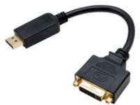 AddOn 8in DisplayPort to DVI-I Adapter Cable
