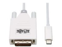 Tripp Lite USB C to DVI Adapter Cable USB 3.1 1080p M/M USB-C White 10ft