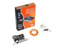 SIIG USB 3.0 3-Port Hub with LAN PCIe Host Card