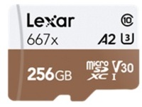 LEXAR HIGH PERF MICROSDXC,256GB,667X,U-I
