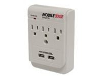 Mobile Edge Dual Power AC and USB Power Charging Outlets - power adapter - AC / USB
