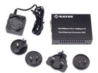 Black Box Pure Networking Copper to Fiber Media Converter 10/100BASE-TX to 100BASE-FX SFP