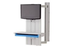 Capsa Healthcare Standard Tandem Arm with WorkSurf - mounting kit - for LCD display / keyboard / mouse / CPU