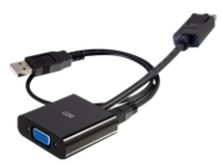 C2G 8in Mini Displayport to VGA Adapter with 3.5mm Audio Male to Female