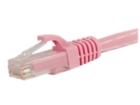 C2G 12ft Cat6a Snagless Unshielded (UTP) Network Patch Ethernet Cable-Pink