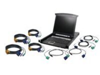 IOGEAR GCL1808KIT 8-Port LCD KVM Switch with USB and PS/2 Cable Set