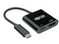 Tripp Lite USB C Adapter Converter 4K HDMI PD Charging USB Type C M/F Black