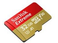 SanDisk Extreme - Flash memory card (microSDHC to SD adapter included)