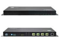 SIIG HDMI 2.0 4K HDR 1x4 Splitter HDBaseT Extender with Auto-scaling, 1x Transmitter + 3x Receivers