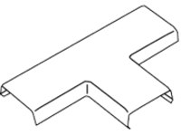 Wiremold 815 - Cable raceway tee