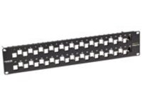 Black Box GigaTrue CAT6A Staggered Blank Patch Panel