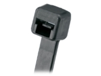 Purchase Increment Is 100 Pan Ty Locking Cable Tie, Standard, Plenum Rated, 14.50 L x 0.19 in. W, UV Black Nylon (100), Must be purchased in increments of 100