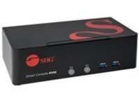 SIIG 2 Port 4K DVI Dual Link KVM Switch with USB 3.0, Audio, Mic