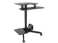 Tripp Lite Mobile Workstation Standing Desk Rolling Cart Height-Adjustable
