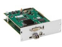 Black Box ServSwitch DKM HD Video and Peripheral Matrix Switch Transmitter Modular Interface Card Single-Mode Fiber, DVI-I and USB HID Module with IR Remote Control