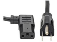 Tripp Lite 6ft Computer Power Cord Cable 5-15P to Right Angle C13 10A 18AWG 6&#x27;