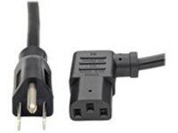 Tripp Lite 6ft Computer Power Cord Cable 5-15P to Left Angle C13 10A 18AWG 6&#x27;