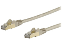 StarTech.com 10m CAT6A Ethernet Cable, 10 Gigabit Shielded Snagless RJ45 100W PoE Patch Cord, CAT 6A 10GbE STP Network Cable w/Strain Relief, Grey, Fluke Tested/UL Certified Wiring/TIA