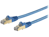 StarTech.com 10m CAT6A Ethernet Cable, 10 Gigabit Shielded Snagless RJ45 100W PoE Patch Cord, CAT 6A 10GbE STP Network Cable w/Strain Relief, Blue, Fluke Tested/UL Certified Wiring/TIA