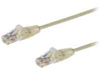 Startech 1m Slim LSZH CAT6 Ethernet Cable, 10 Gigabit Snagless RJ45 100W PoE Patch Cord, CAT 6 10GbE UTP Network Cable w/Strain Relief, Grey, ETL, Low Smoke Zero Halogen