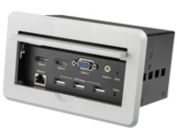 StarTech.com Conference Table Connectivity Pop up Box with AV and Data Ports