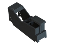 Gamber-Johnson Low-Profile Console Box with Cup Holder and Rear Armrest Kit