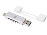 IOGEAR USB-C Duo Mobile Device Card Reader/Writer GFR3C12