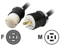 APC - power extension cable - NEMA L21-20 to NEMA L21-20 - 3.1 m