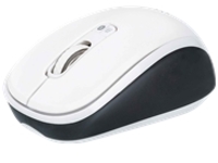 Manhattan Dual-Mode Mouse, Bluetooth 4.0 and 2.4 GHz Wireless, 800/1200/1600 dpi, Three Buttons With Scroll Wheel, Black & White, Three Year Warranty, Box