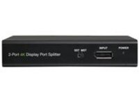 IOGEAR 2-Port DisplayPort 1.2 Cinema 4K Splitter & Multi-Monitor MST Hub w/Cables Kit