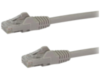 StarTech.com 10m CAT6 Ethernet Cable, 10 Gigabit Snagless RJ45 650MHz 100W PoE Patch Cord, CAT 6 10GbE UTP Network Cable w/Strain Relief, Grey, Fluke Tested/Wiring is UL Certified/TIA
