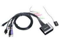 IOGEAR 2-Port HDMI Cable KVM Switch with Audio GCS62HU