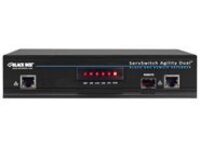Black Box ServSwitch Agility Dual DVI, USB, and Audio KVM Extender over IP, Dual-Head or Dual-Link, Receiver