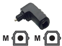 C2G Velocity Velocity Right Angle TOSLINK Port Saver Adapter
