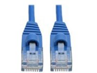 Tripp Lite Cat6a 10G Snagless Molded Slim UTP Network Patch Cable (RJ45 M/M), Blue, 4 ft.