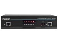 Black Box ServSwitch Agility Dual DVI, USB, and Audio KVM Extender over IP, Dual-Head or Dual-Link, Transmitter