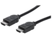 Manhattan HDMI Cable, 4K@30Hz (High Speed), 3m, Male to Male, Black, Ultra HD 4k x 2k, Fully Shielded, Gold Plated Contacts, Lifetime Warranty, Polybag