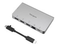 Targus USB-C Ethernet Adapter with 3x USB-A Ports and USB-C 100 W PD Pass-Thru
