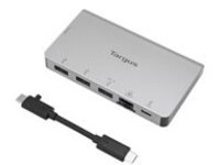 Targus USB-C Ethernet Adapter with 3x USB-A Ports and USB-C 100 W PD Pass-Thru