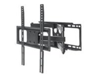 Manhattan TV & Monitor Mount, Wall, Full Motion, 1 screen, Screen Sizes: 32-55", Black, VESA 100x100 to 400x400mm, Max 40kg, LFD, Tilt & Swivel with 3 Pivots, Lifetime Warranty