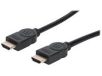 Manhattan HDMI Cable with Ethernet, 4K@60Hz (Premium High Speed), 9m, Male to Male, Black, Ultra HD 4k x 2k, Fully Shielded, Gold Plated Contacts, Lifetime Warranty, Polybag