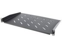 Intellinet 19" Cantilever Shelf, 1U, Shelf Depth 300mm, Vented, Max 25kg, Black, Three Year Warranty